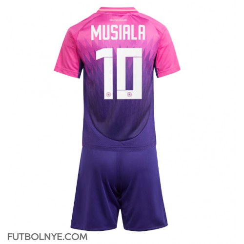 Camiseta Alemania Jamal Musiala #10 Visitante Equipación para niños Eurocopa 2024 manga corta (+ pantalones cortos)